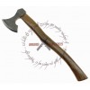 FUNCTIONAL CARBON STEEL BEARDED VIKING AXE SOLID HARDWOOD HAFT HATCHET CAMPING TOOL